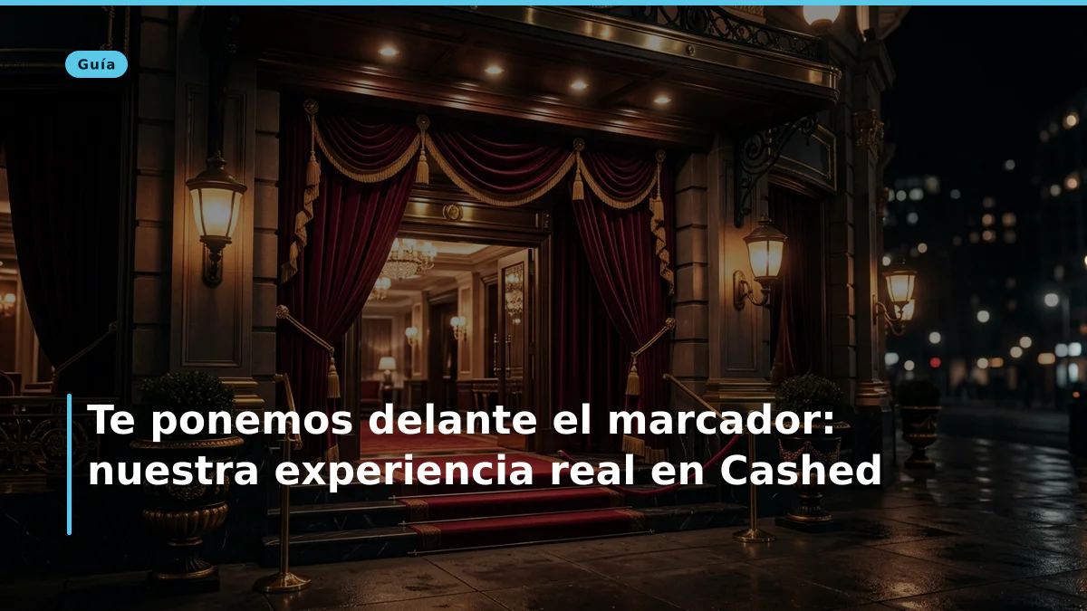 Te ponemos delante el marcador: nuestra experiencia real en Cashed