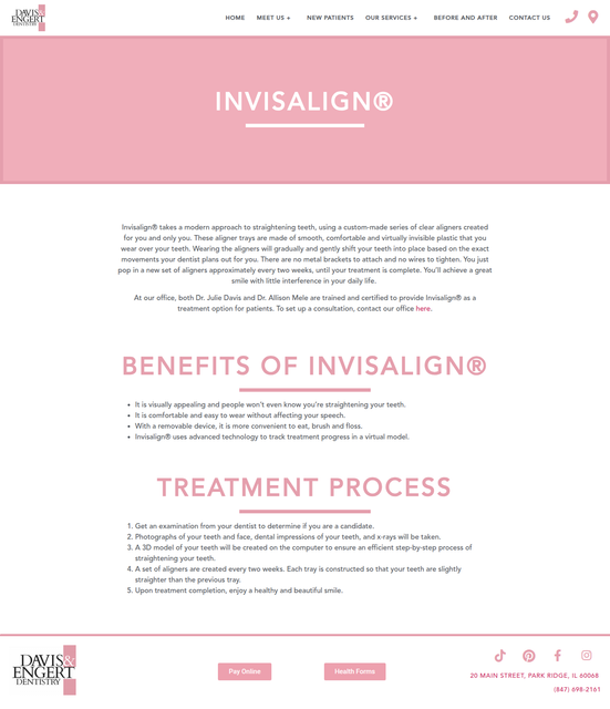 A straighter smile can improve both your confidence and your oral health. If you're looking for a modern alternative to traditional braces, our professional Invisalign treatment options provide a discreet, comfortable, and effective way to align your teeth.

Learn More- https://dentistinparkridge.com/invisalign/