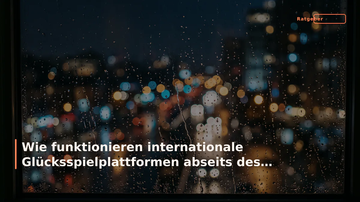 Wie funktionieren internationale Glücksspielplattformen abseits des deutschen Marktes?