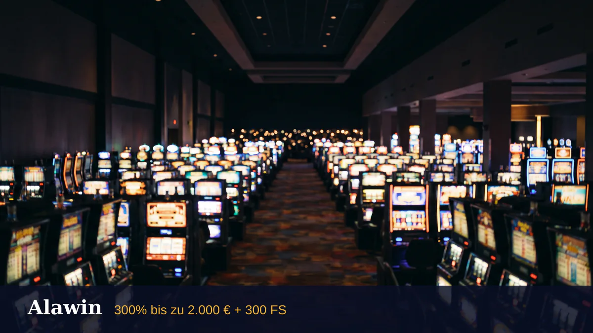 Alawin Casino — Willkommensbonus 300% bis zu 2.000 € + 300 FS, Zahlungen: Visa, Mastercard, Skrill, Neteller, Sofort