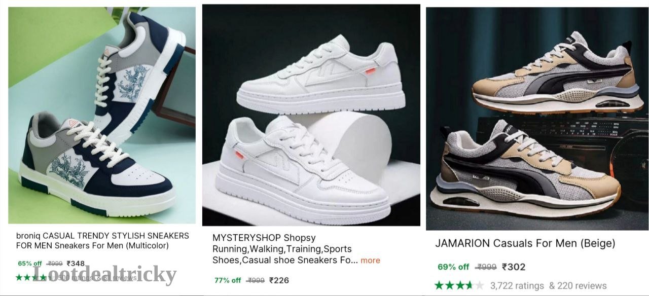 Premium Sneakers At – Just ₹226 | Lowest Price Deal Premium Sneakers At – Just ₹226 | Lowest Price Deal