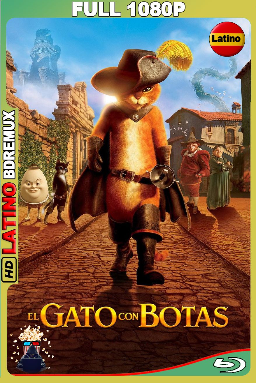 Gato con botas (2011) [Full 1080p] BDREMUX [Latino-Castellano-Inglés]