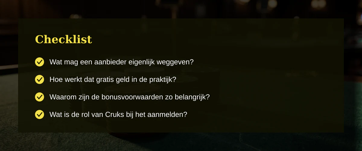 Mijn zoektocht naar online casino met gratis startgeld — Checklist