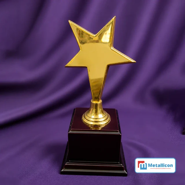 Star Brass Metal Trophy Award