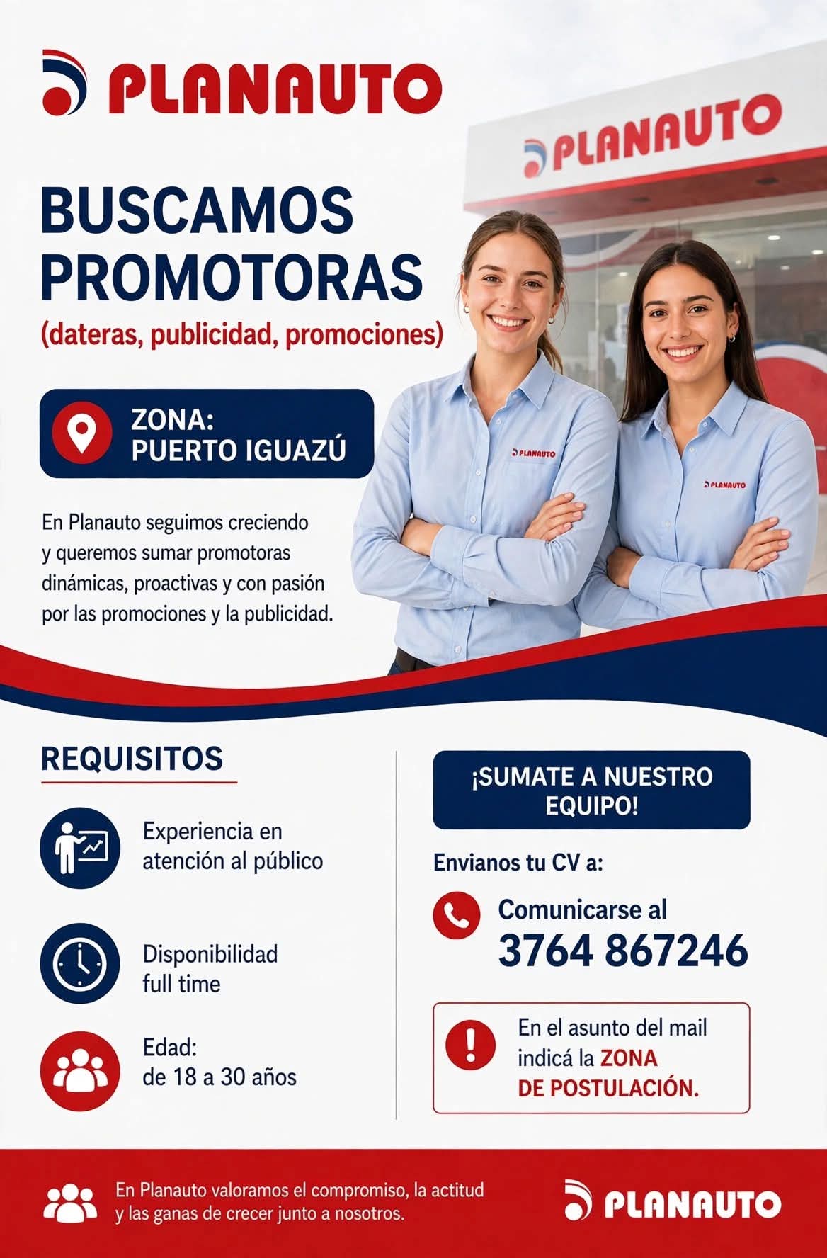 Se Buscan Promotoras en Puerto Iguazú