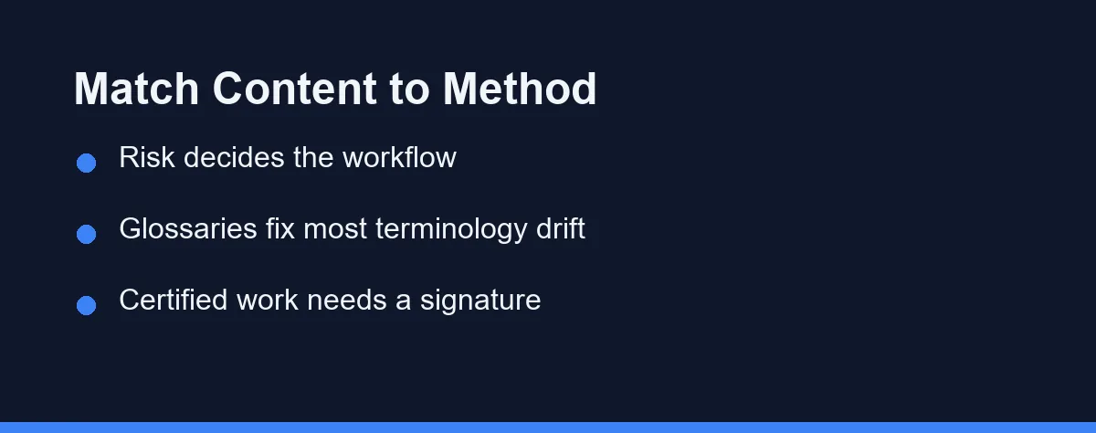 Match Content to Method