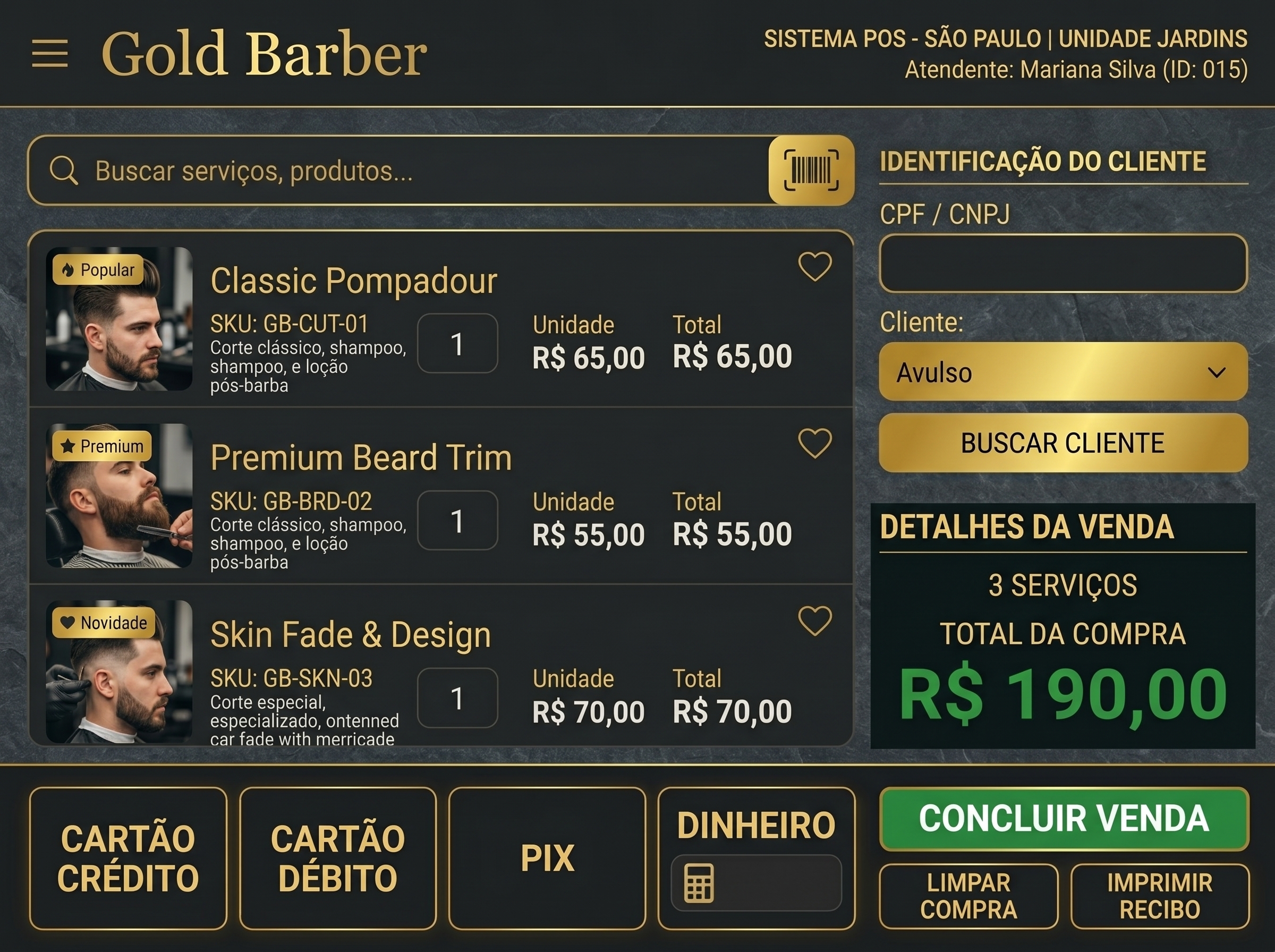 Barber - Visão Gestor