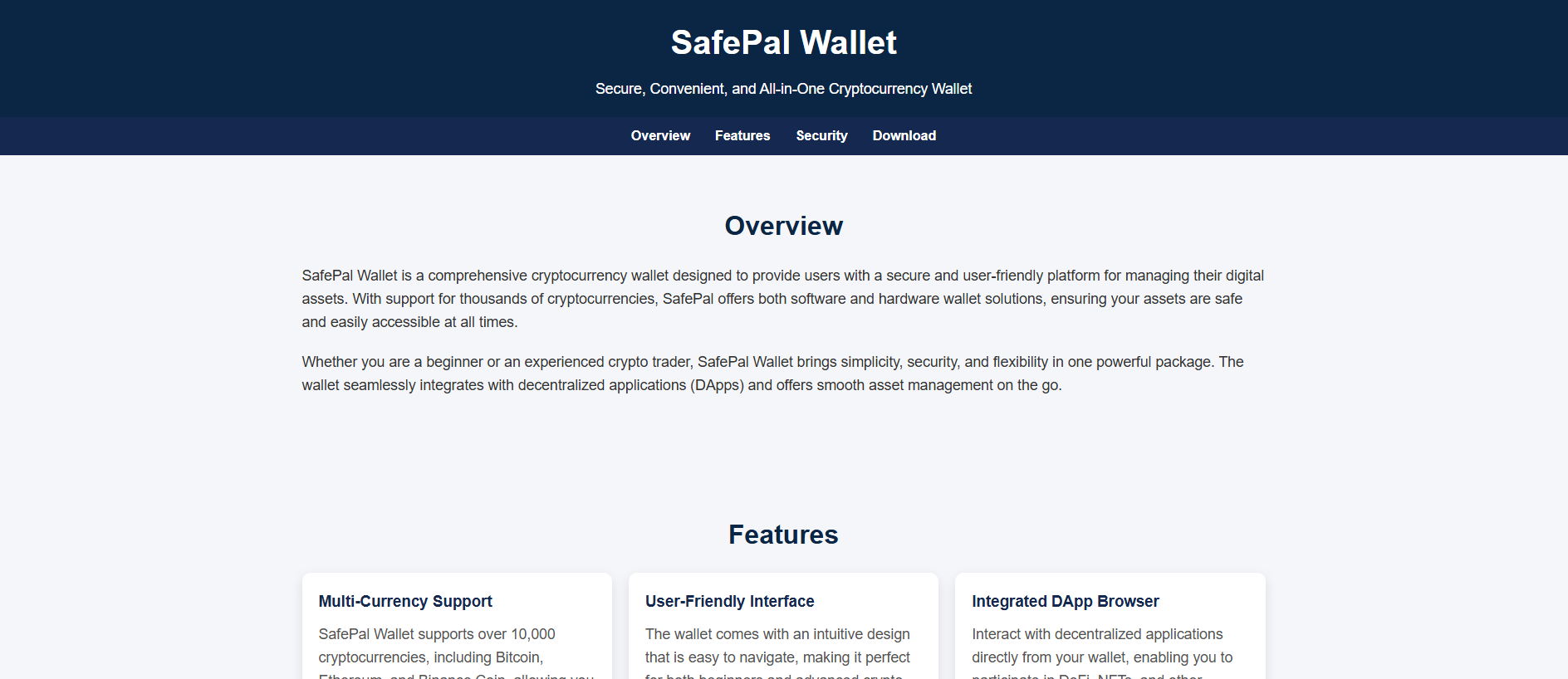 Stored capture of support-safepal.pages.dev