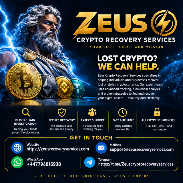 Zeus Crypto Recovery Services Poster