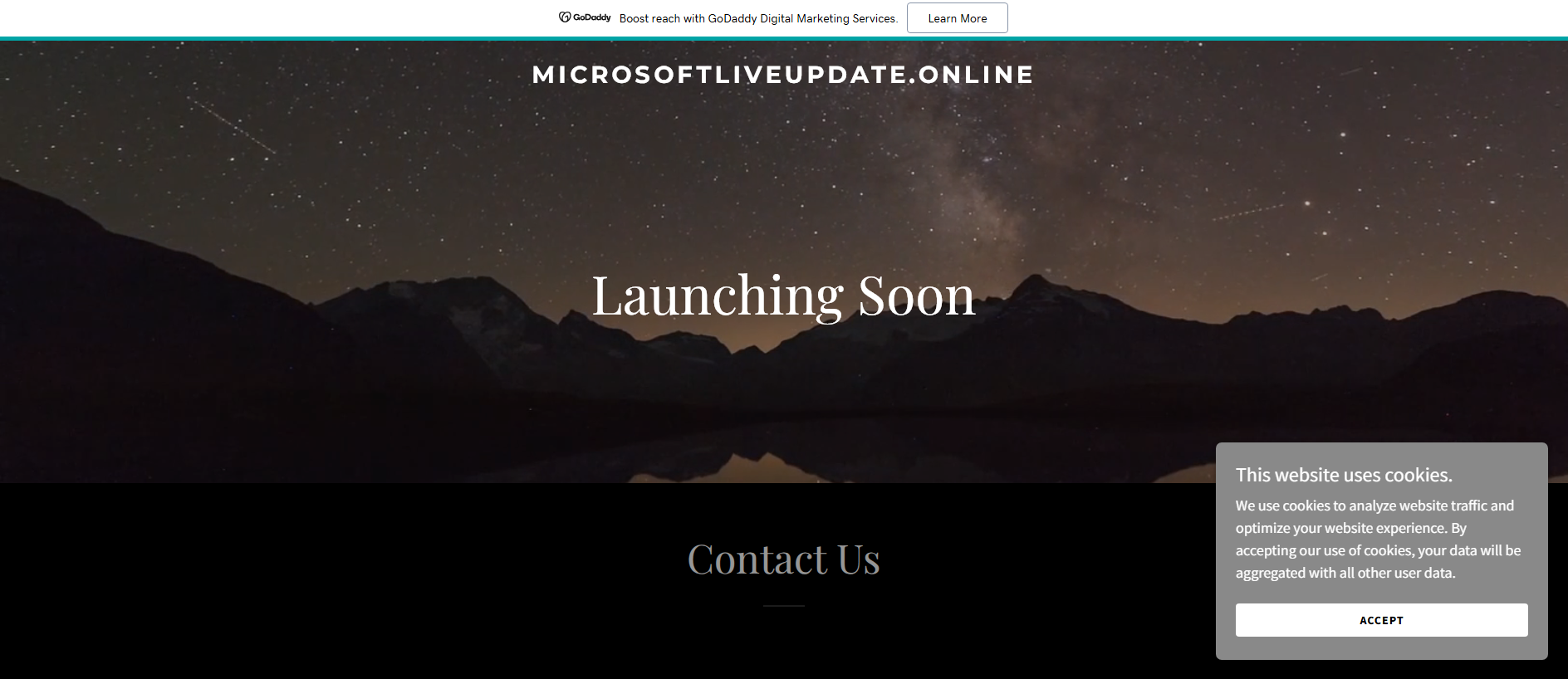 Screenshot of microsoftliveupdate.online