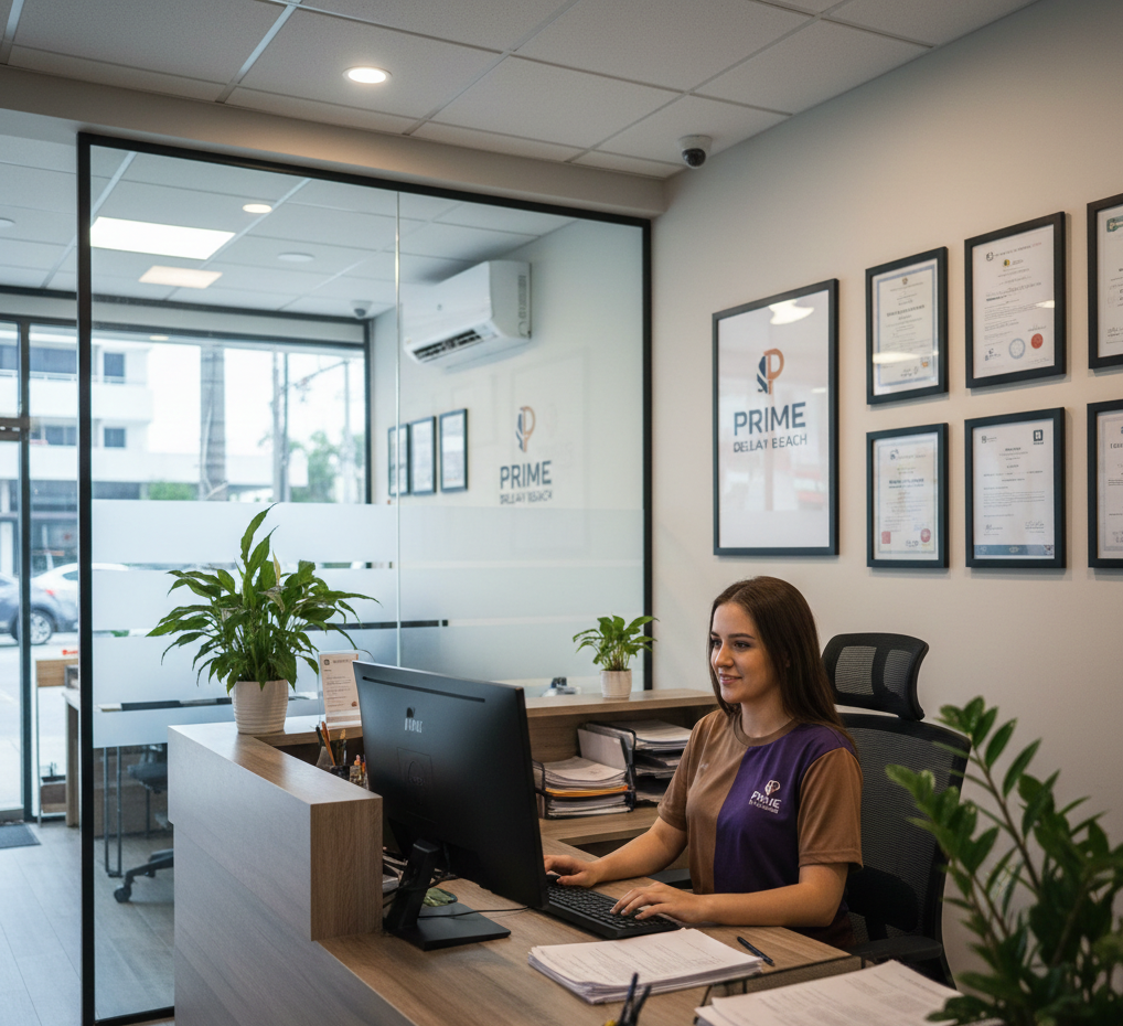 Customer Reception Area