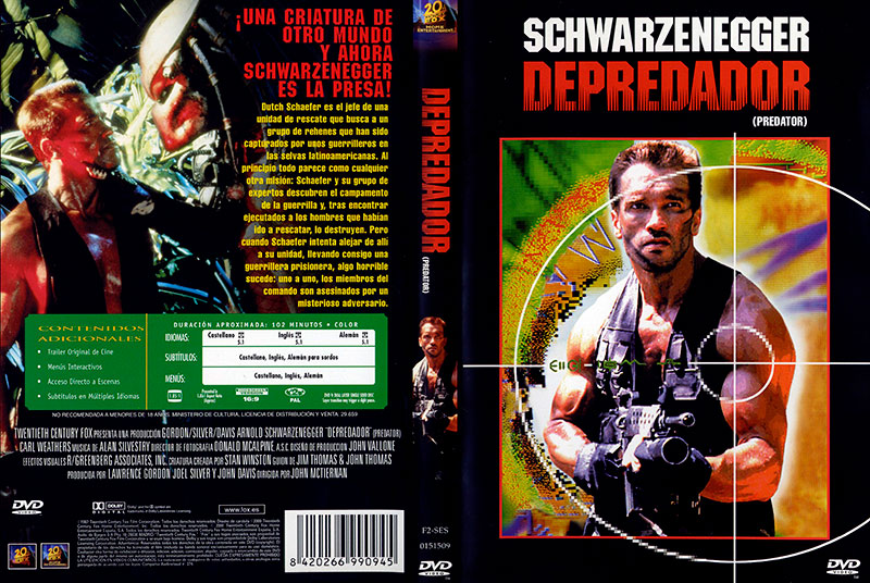 Pred1 carat - Depredador [DVD9 Full] [Pal] [Esp/Ing/Ale] [5.1] [Sub:Esp/Ing/Ale] [1987] [Acción] [VS]