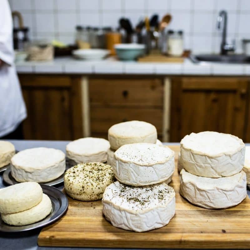 Tabla de quesos caseros