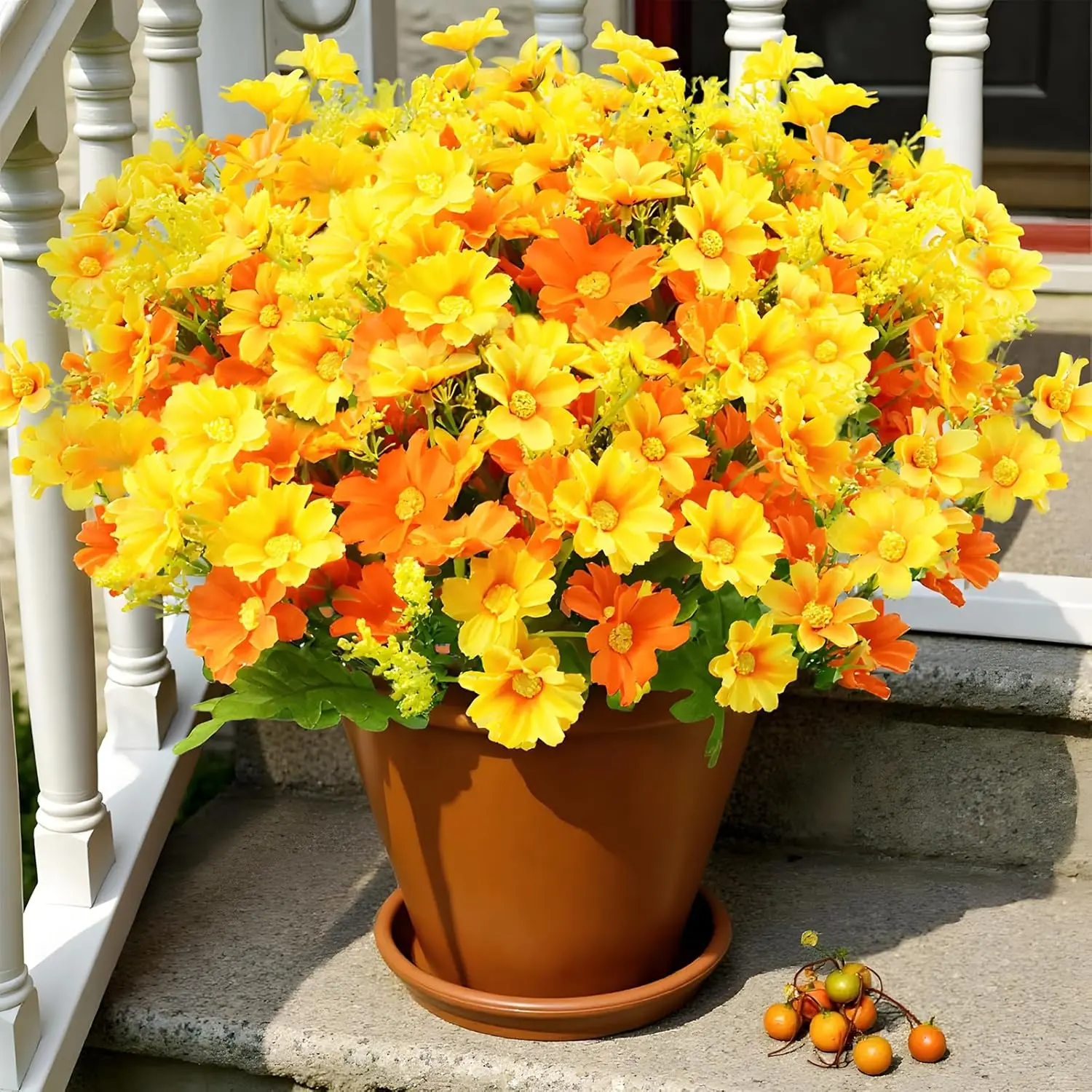 Lifelike Daisy Flower Bundles for Vibrant Indoor Outdoor Styling