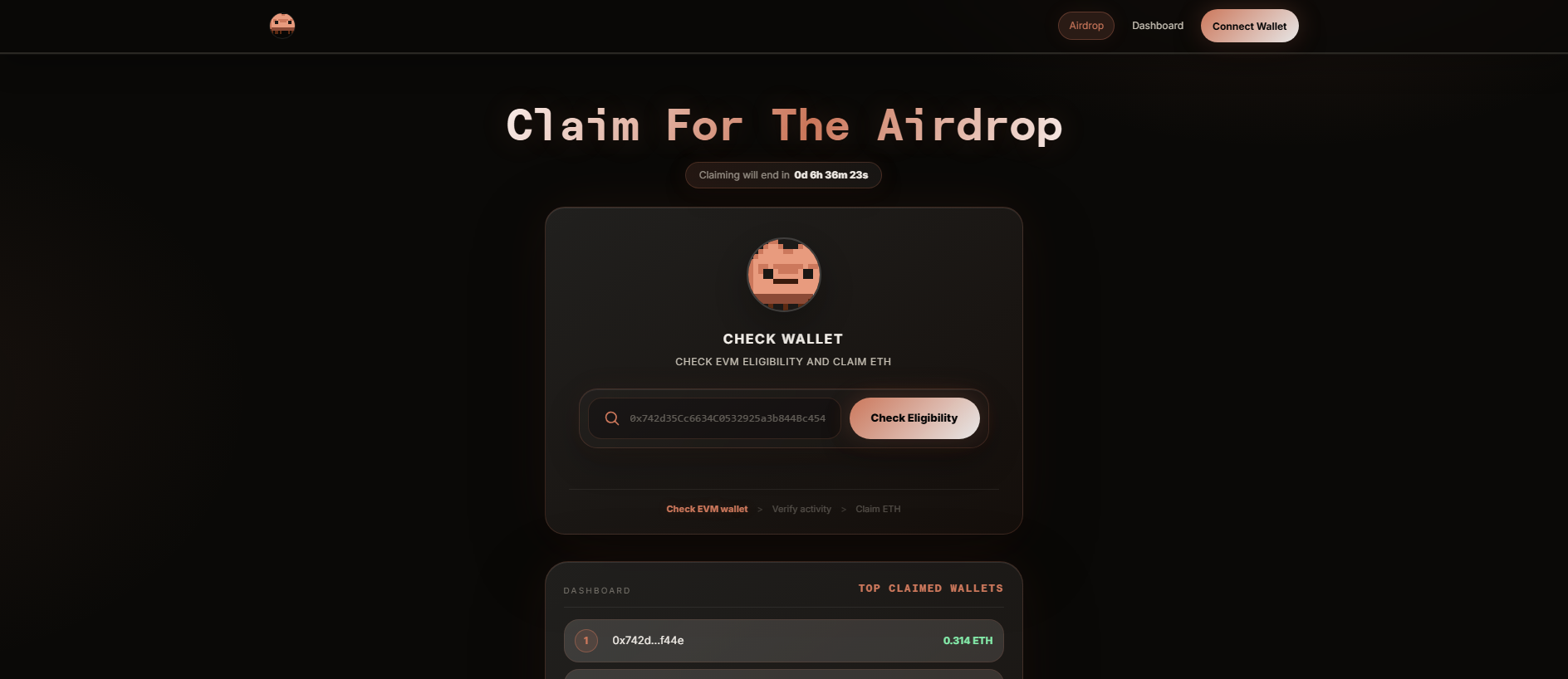 Stored capture of evm.airdrop20.click