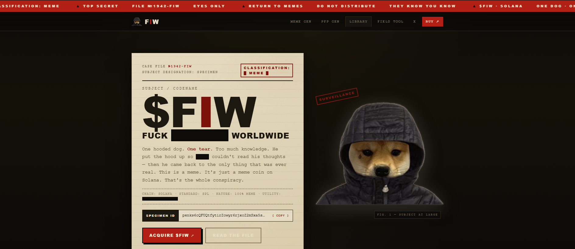 Forensic screenshot of [REDACTED] showing the phishing page layout
