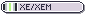 A small pixel icon labeled with xe/xem pronouns and the agender pride flag.
