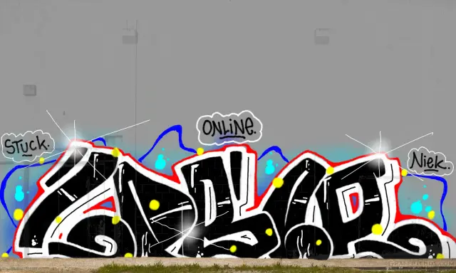 Graffiti artwork by LPBER