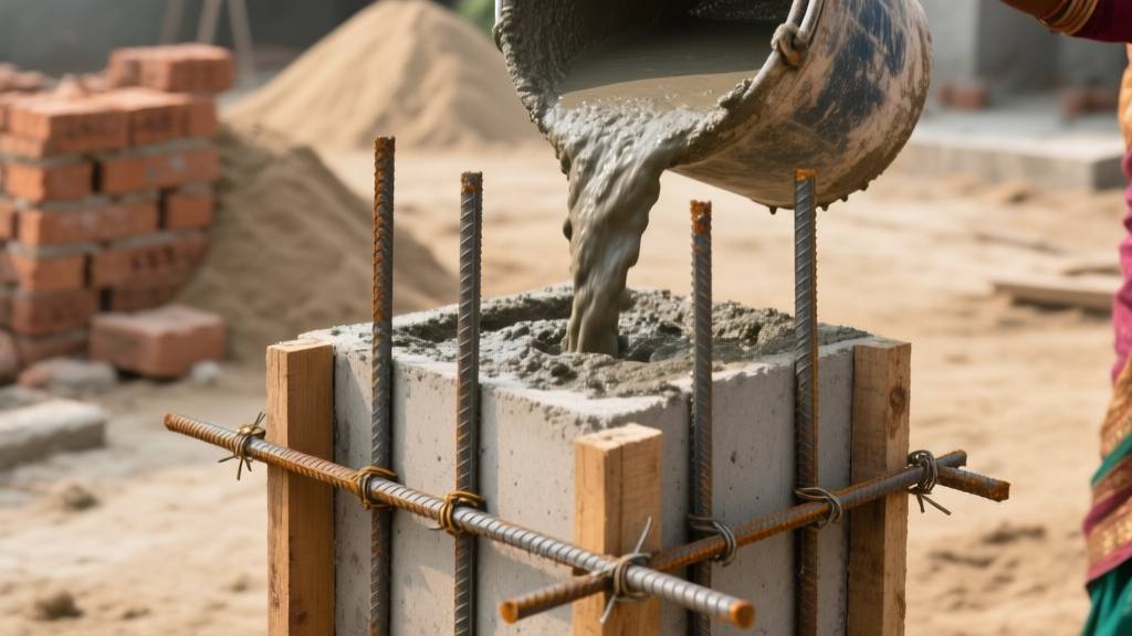 कॉलम का साइज़ और रीइन्फोर्समेंट - घर निर्माण के लिए कम्पलीट गाइड 2026