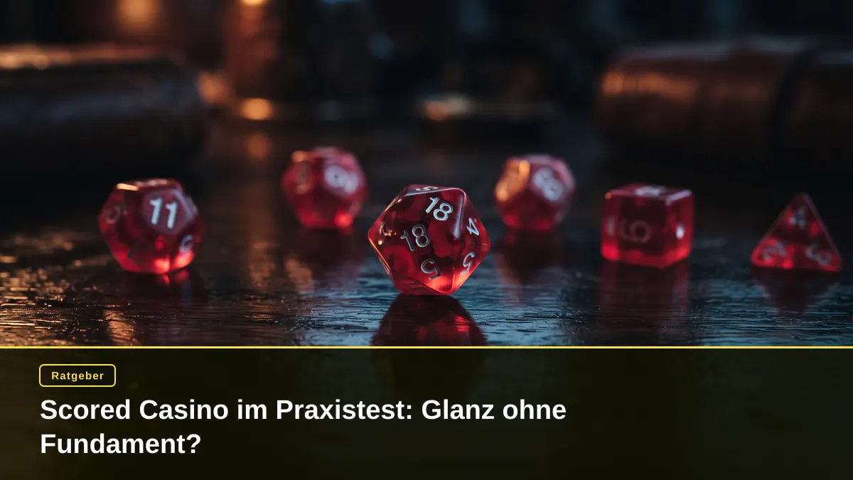 Scored Casino im Praxistest: Glanz ohne Fundament?