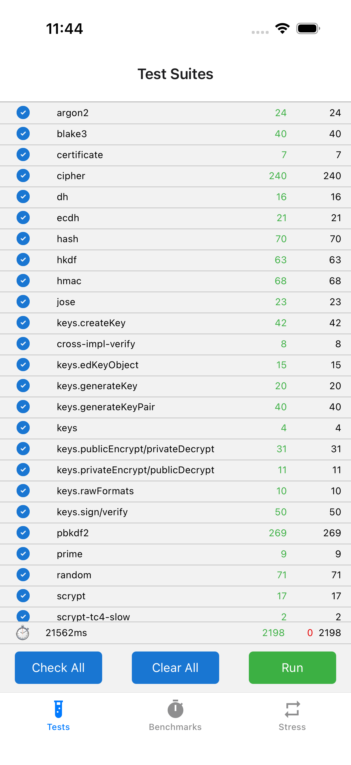 Maestro Test Results - ios