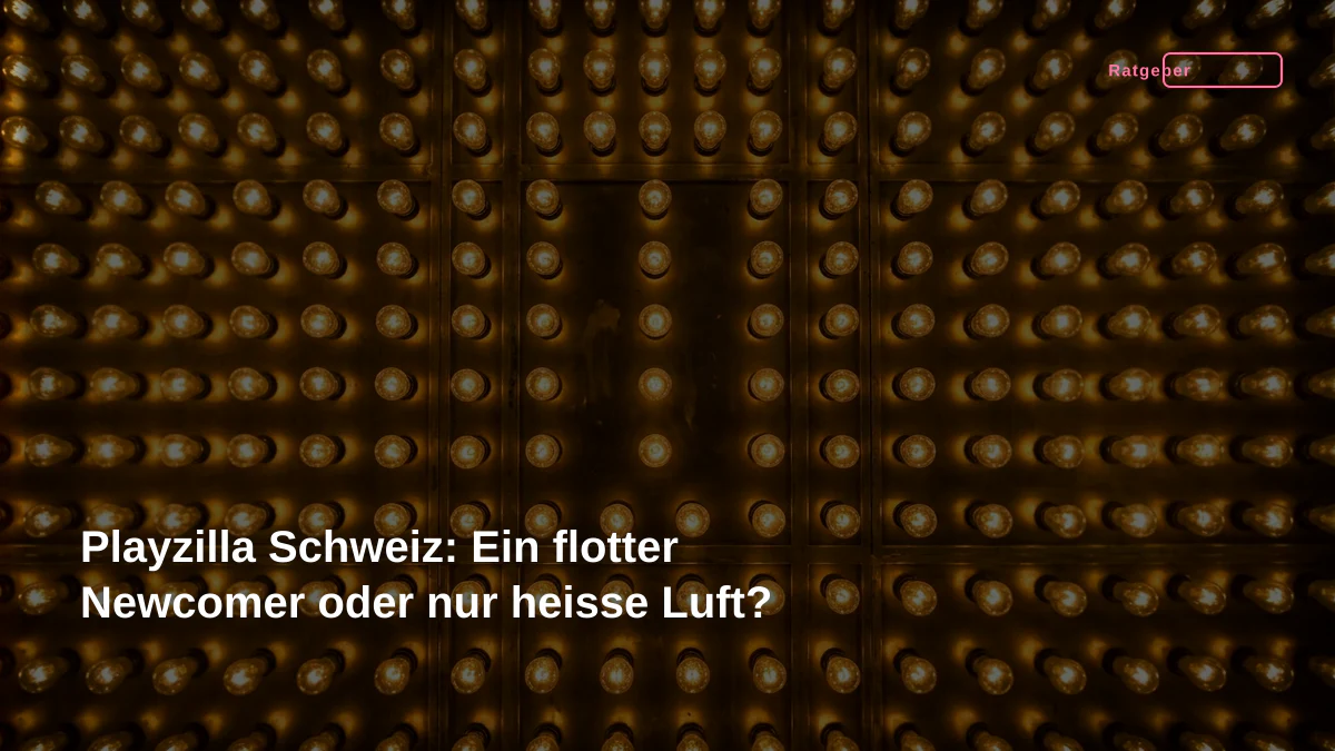 Playzilla Schweiz: Ein flotter Newcomer oder nur heisse Luft?