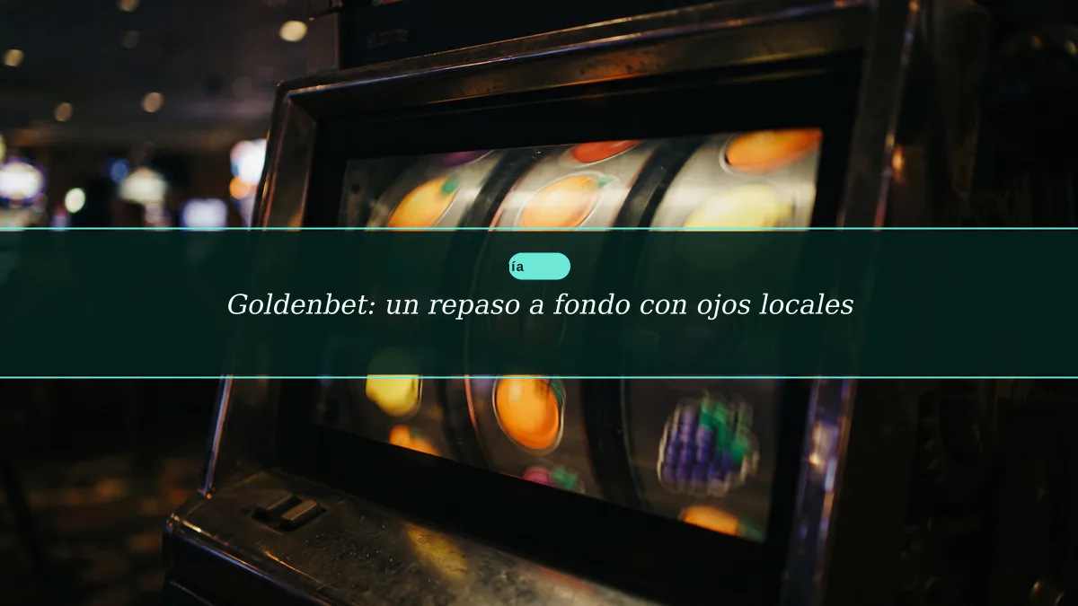 Goldenbet: un repaso a fondo con ojos locales