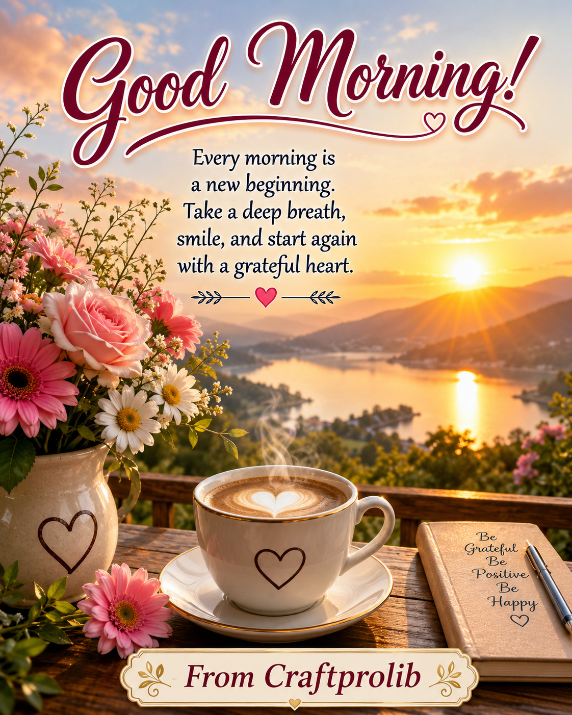 Beautiful Good Morning Image Generator