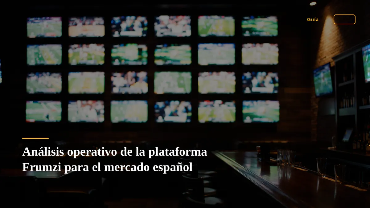 Análisis operativo de la plataforma Frumzi para el mercado español