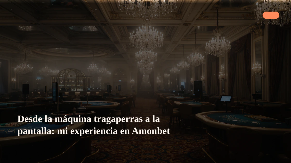 Desde la máquina tragaperras a la pantalla: mi experiencia en Amonbet
