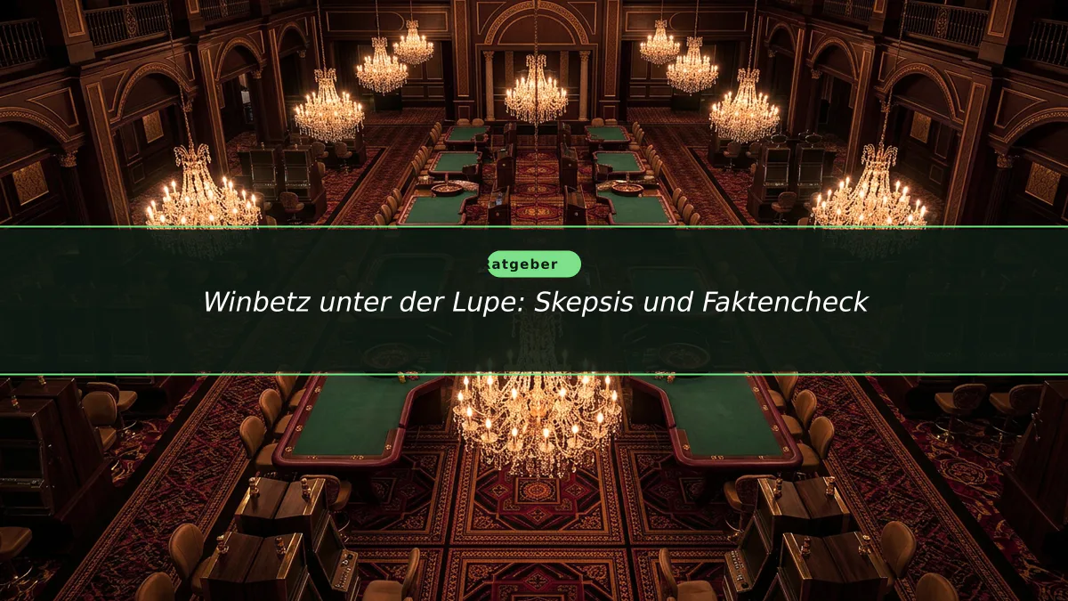 Winbetz unter der Lupe: Skepsis und Faktencheck
