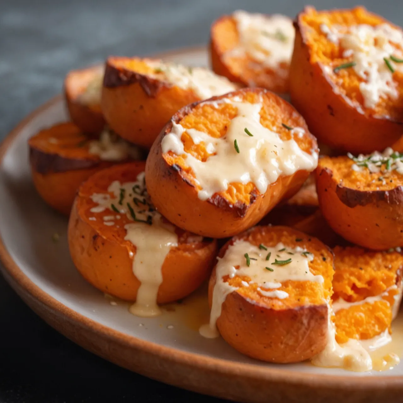 Cheesy Sweet Potato Bites
