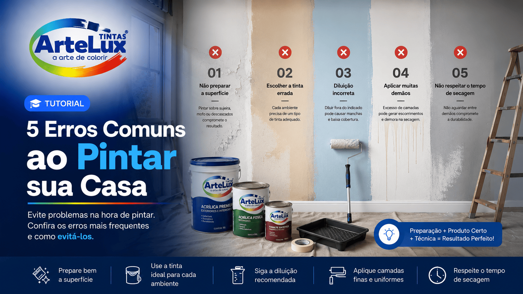 5 Erros Comuns ao Pintar sua Casa