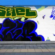 Graffiti artwork by Shel