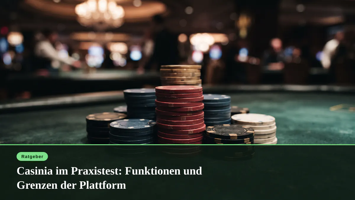 Casinia im Praxistest: Funktionen und Grenzen der Plattform
