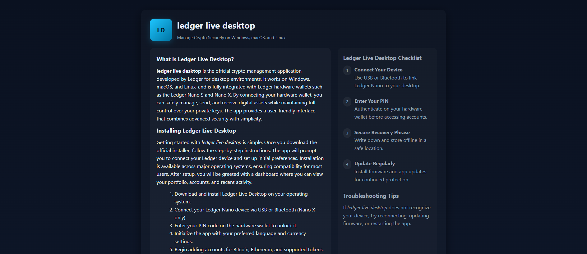 Stored capture of ledgerlive-deskto.pages.dev