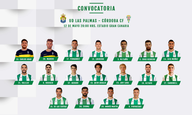 convocados