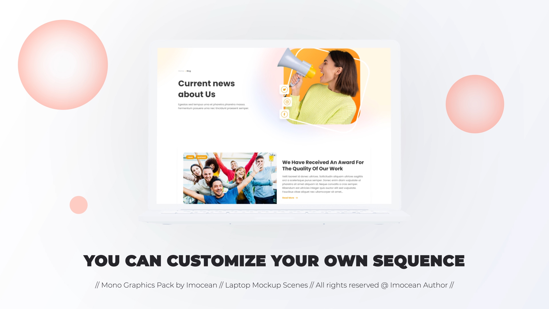 Colorful Website Promo - Laptop Mockup - 5