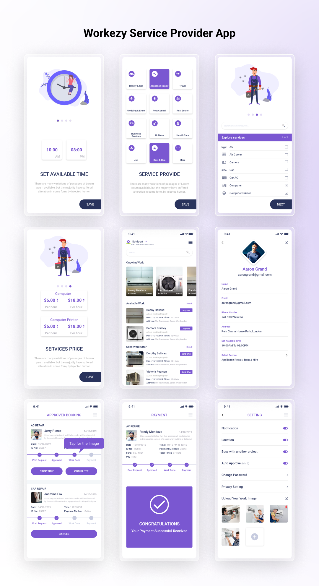 Handyman service booking marketplace flutter app