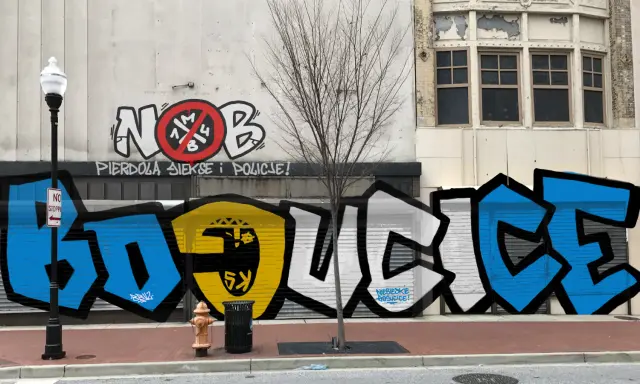Graffiti artwork by vandald