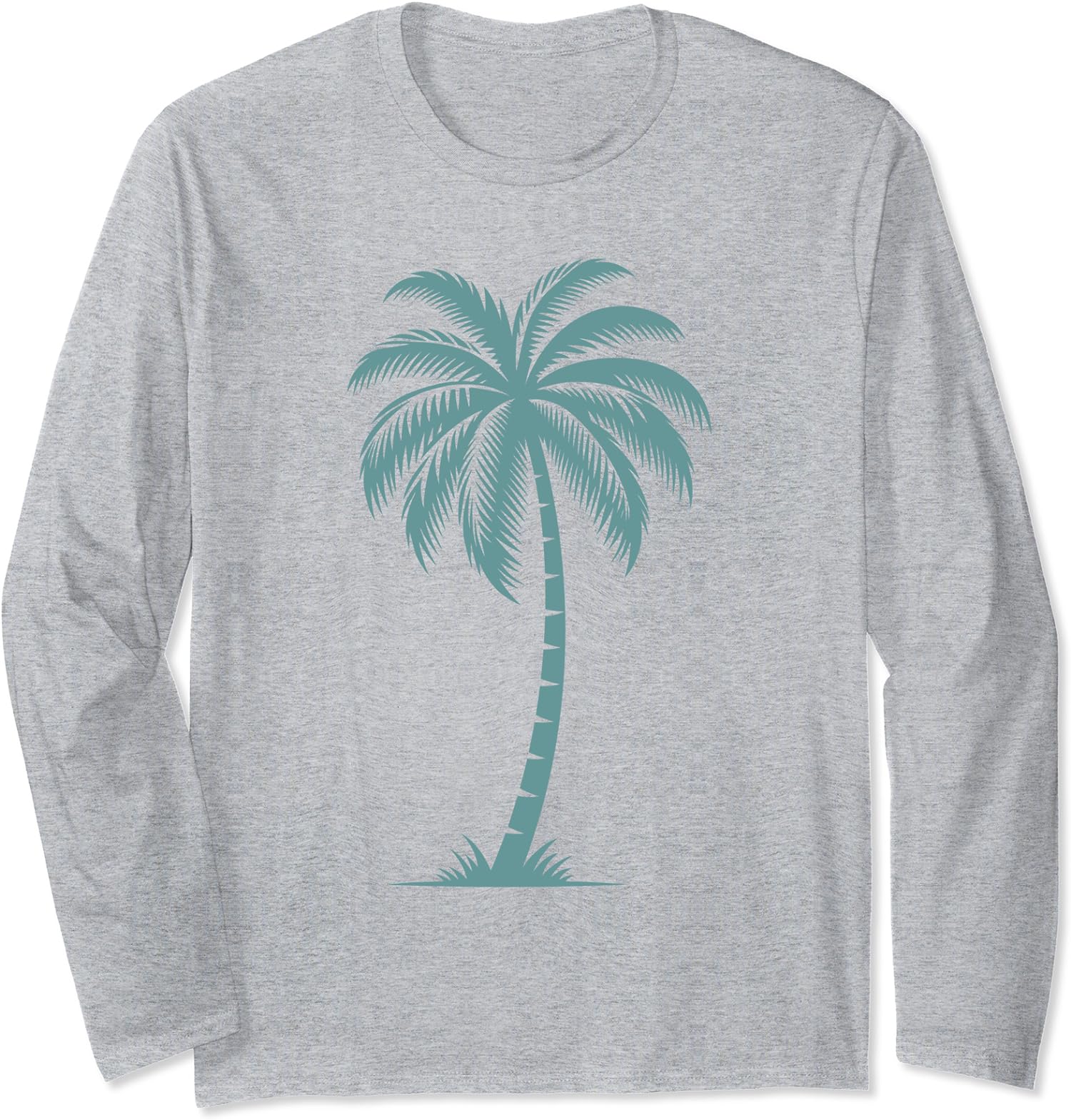 Women Men Palm Tree Hawaiian Beach Summer Tropical Long Sleeve Tshirt