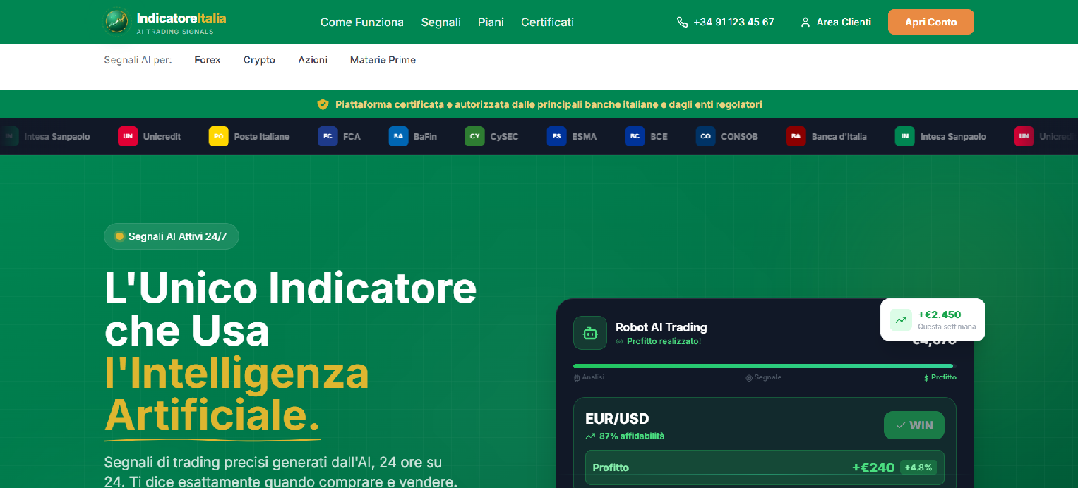 Stored capture of indicatore-italia.com