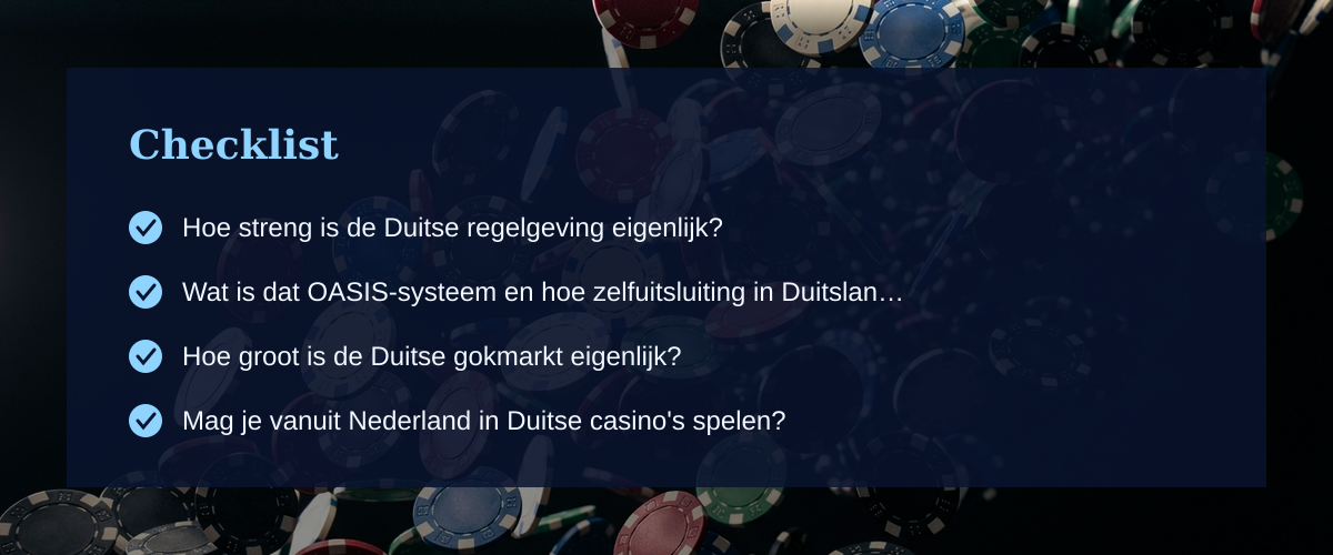 Casino duitsland net over de grens: wat je echt moet weten — Checklist