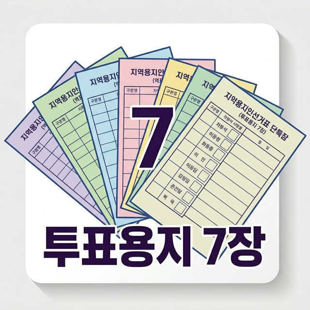 투표용지 7장