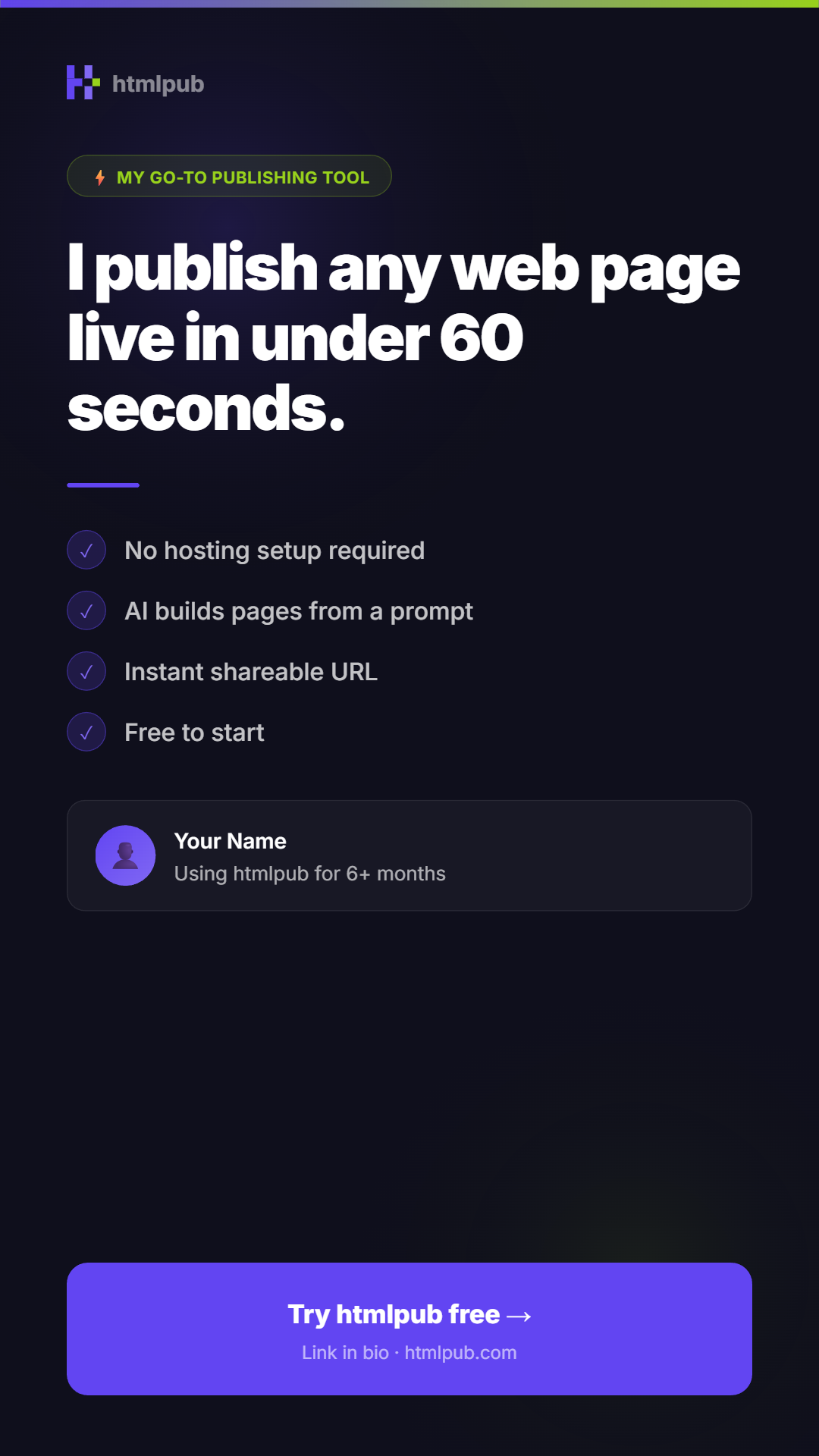 htmlpub affiliate story