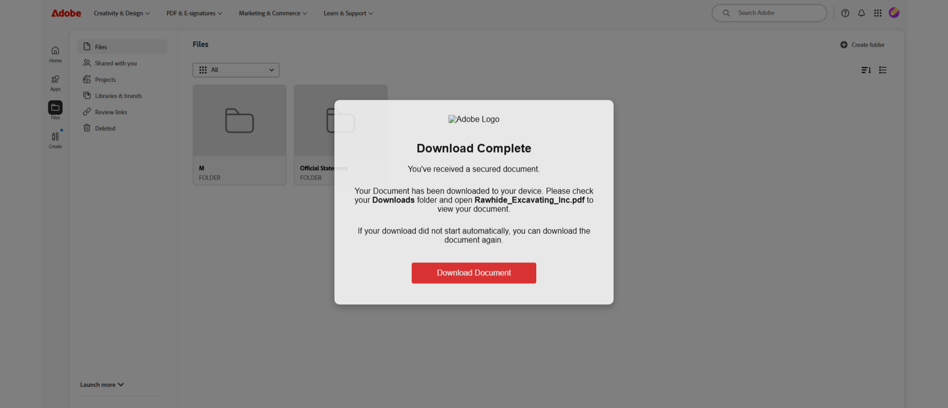 Forensic screenshot of pomef.com showing the phishing page layout