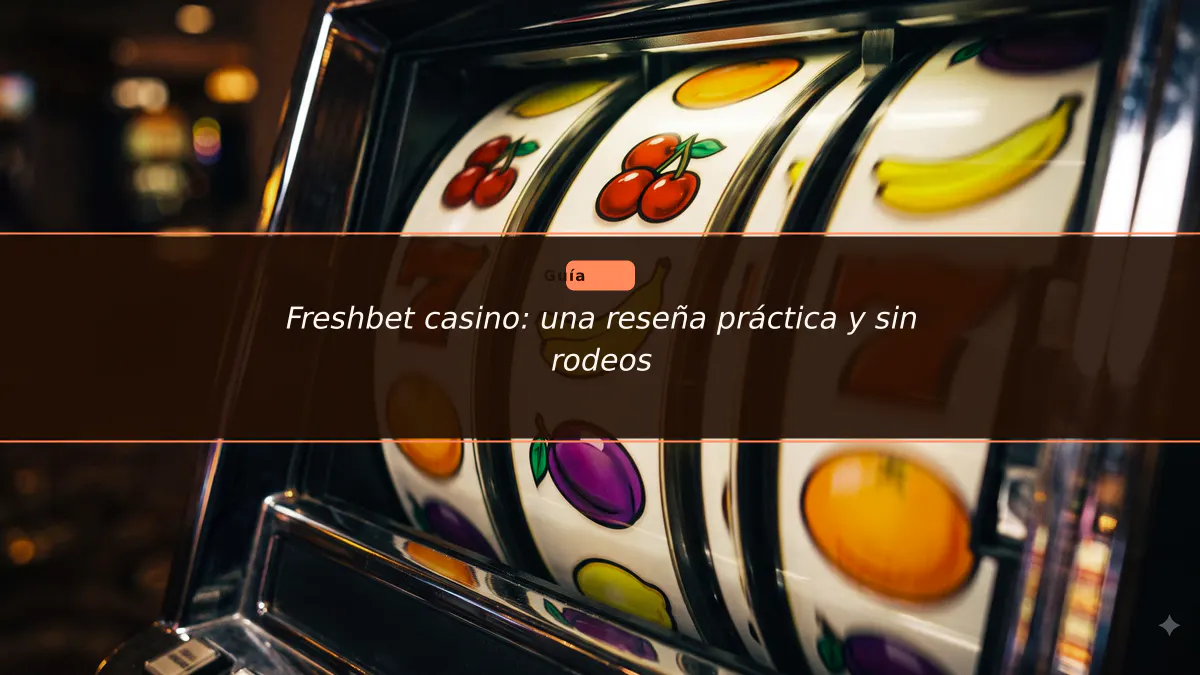 Freshbet casino: una reseña práctica y sin rodeos