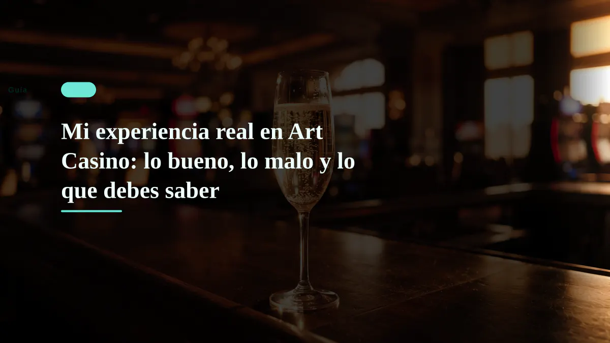 Mi experiencia real en Art Casino: lo bueno, lo malo y lo que debes saber