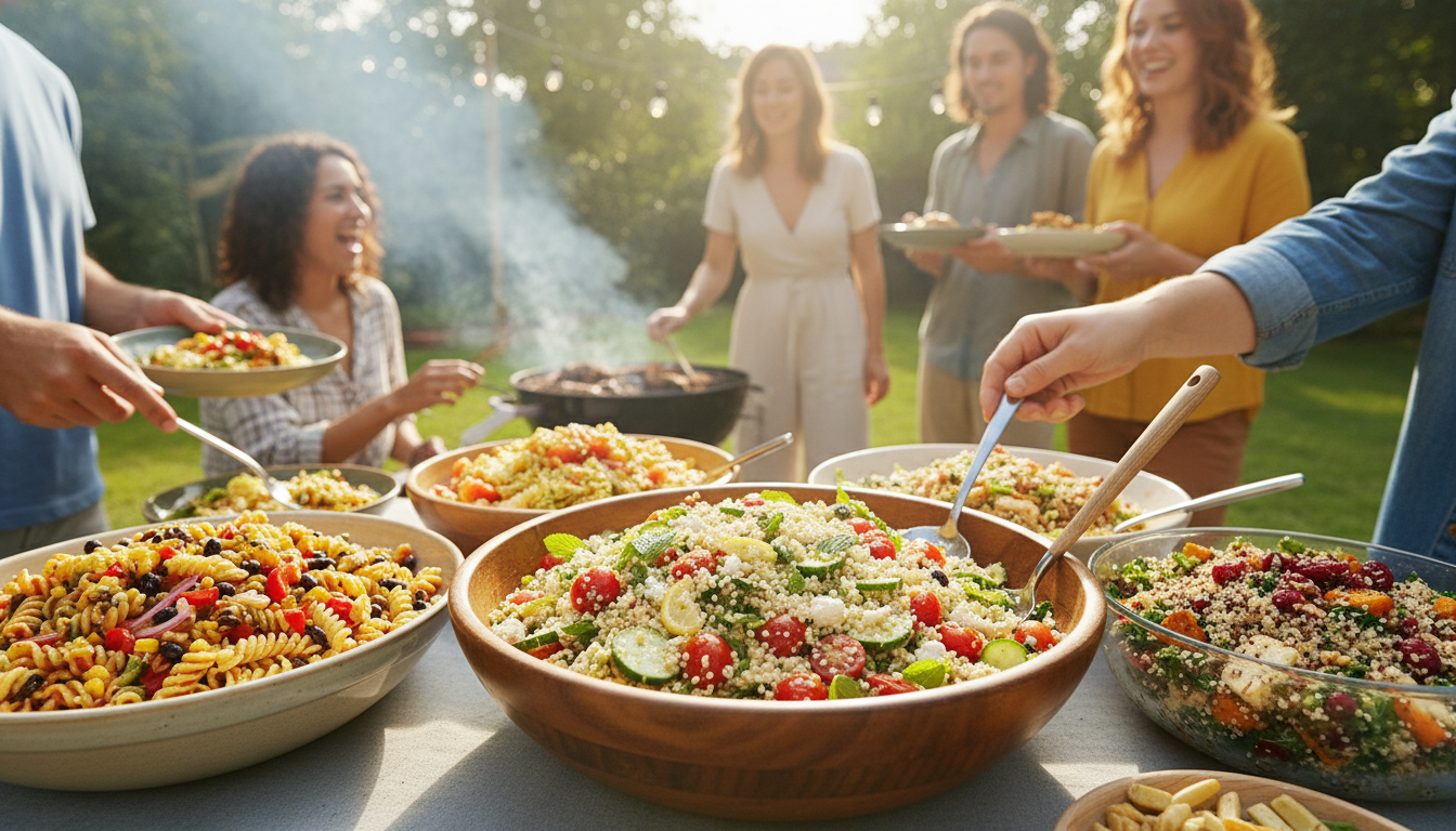 light summer side dishes with watermelon feta salad fruit salad and peaches
