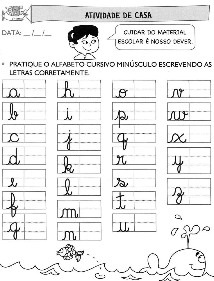 Exemplo de página do material